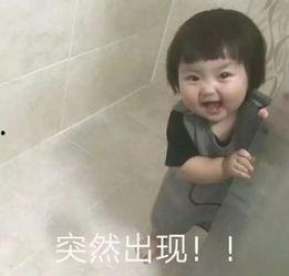 韩国萌娃表情包男孩,萌态可掬，俘获无数网友心
